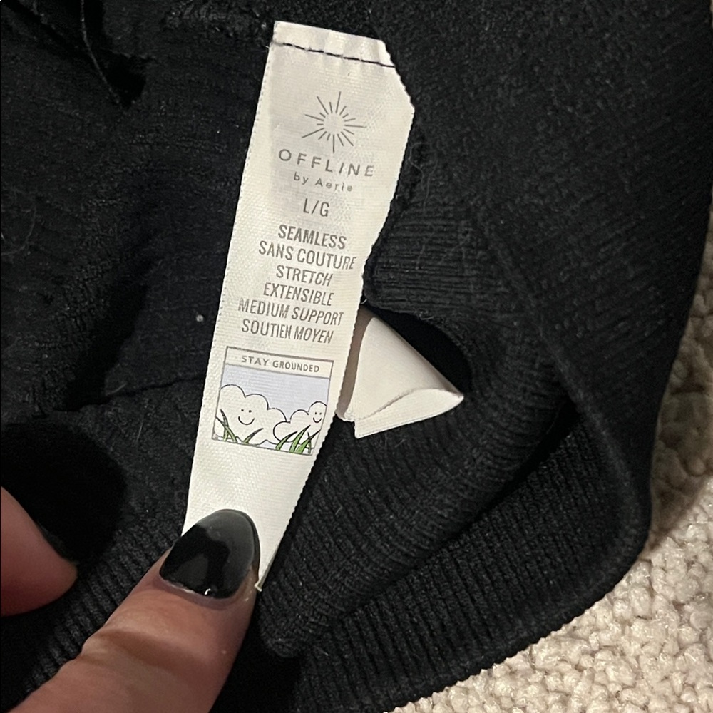 size large aerie offline black sports bra - Picture 3 of 3